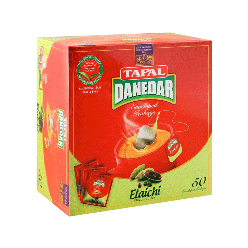 TAPAL TEA BAGS ENVELOPED ELACHI 50`S